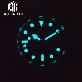 ים אביר יוקרה GMT Mens שעונים 40mm 100M עמיד במים זוהר ספיר זכוכית NH34 גברים אוטומטיים מכאניים שעונים