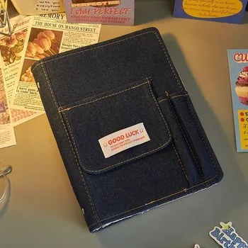 יצירתי ג 'ינס מחברות, קלסר ג' ורנל היד חשבונות היומן קופסת מתנה בחורה מחברת כלי כתיבה אחסון קוריאנית ציוד לבית הספר