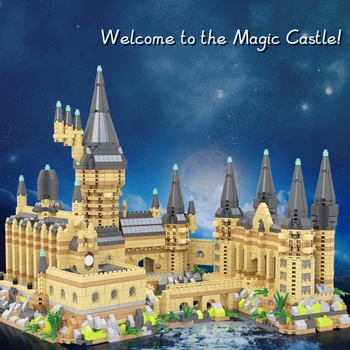 יצירתי להרכיב קסם הטירה אבני הבניין פאזל צעצוע לילדים ילד וילדה יום הולדת מתנת החג שולחן העבודה הביתי קישוט
