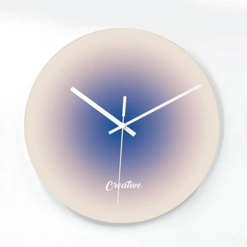 יצירתי צבע קיר זכוכית השעון פשוט העיצוב המודרני המקורי אסתטי שעון קיר דיגיטלי מסוגנן Horloge Murale עיצוב הבית