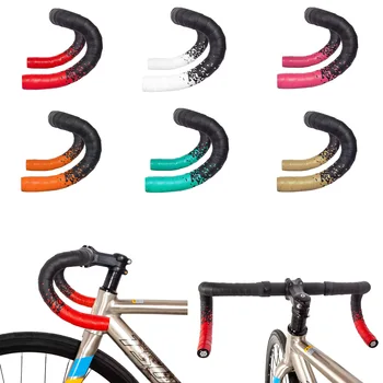 כביש אופניים הכידון הקלטת צבעונית צבע האופניים הקלטות אווה/PU רך נגד רעידות כידון בר הקלטת אופניים אביזרים