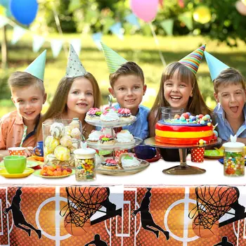 כדורסל מסיבת יום הולדת מפת שולחן חד פעמיות שמח בנים על נושא ספורט לילדים קישוטים ילדים המפלגה מקלחת תינוק אספקה