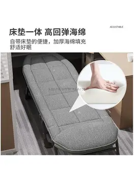 כורסה מתקפלת מחנה מיטת יחיד המשרד תנומה מכשיר פשוט תנומה במיטה למבוגרים ניידת מתקפלת כפול הכיסא