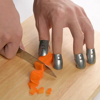 כלי מטבח אביזרי נירוסטה שומר אצבע בטיחות ירקות חותך יד המשמר כלי מטבח לחתוך את האצבע מגן כלי