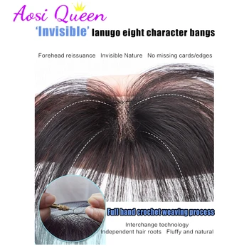 כמו פוני הפאה נשים העליונה של השיער, הפאה תיקון אור דק Scarless Lanugo שמונה בצורת פוני הפאה תיקון