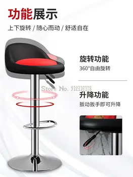 כסא בר עץ מלא בר כיסא מודרני פשוט גבוה צואה משק בית הכסא כסא בר בר הכיסא חלב תה חנות הכיסא מול השולחן