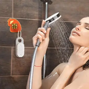 כף יד המקלחת תושבת קיר המקלחת בעל לא-חוצה מקלחת שרביט צינור מקלחת מחזיק עם זווית מתכווננת על כף יד