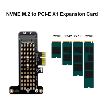 למחשב כונן M. 2 NVME ל PCI-E X1 המתאם תומך PCI-E4.0/3.0 2230/2242/2260/2280