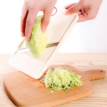 מדריך ירקות Slicer נירוסטה כרוב קאטר מגררים יפס חותכים ירקות המסוק. חותך מטבח ביתי