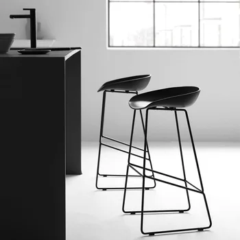 מודרני בר כיסאות, מינימליסטי בר כיסאות, יצירתי ואופנתית קפה גבוהה שרפרפים, נירוסטה בר שרפרפים גבוהים