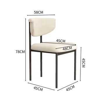 מומו צרפתי שמנת האוכל הכיסא הביתה הסלון משענת הכיסא תת מעצב מודלים שולחן אוכל וכיסאות פשוטים פנאי הכיסא