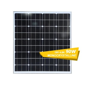 מונו פאנל סולארי 90 וואט לשימוש ביתי monocrystalline סולאריים פוטו לוחות חשמל 90W paneles solares