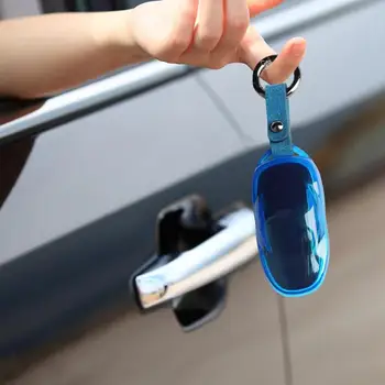 מחזיק מפתחות המכונית גומי רך המפתח במקרה תליון רכב אוטומטי מגן רך Shockproof מגן מחזיקי מפתחות רכב אביזרי רכב