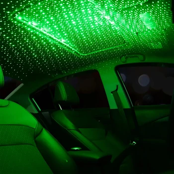 מיני LED גג המכונית כוכב מנורת לילה מקרן עבור טויוטה פיג ' ו 406 tiguan mk2 רנו kadjar פולקסווגן eos פולקסווגן t4 פאסאט b7