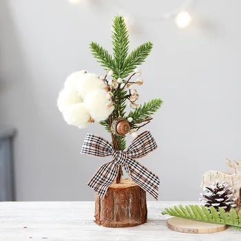 מיני שולחן עץ חג המולד, סיר קטן בונסאי, עצים מלאכותיים, חלון קישוטים, לחדר בבית, מסיבת חג המולד, השנה החדשה Decoratio