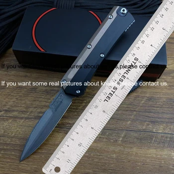 מיקרו מר פוטרמן טק סכין GK סדרה דמשק להב 58-60HRC קשיות שטח אלומיניום ידית חיצונית קמפינג הגנה עצמית אולר