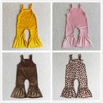 מכירה חמה RTS הסיטוניים הפעוט בוטיק בגדי הגוף ילדים אחד-חתיכות Rompers בייבי בנות קטיפה סרבלים