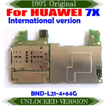 מלא נבדק המקורי סמארטפון HuaWei 7X לוח האם הלוגיקה העיקרית הלוח העולמי מלא צ ' יפס אנדרואיד 32GB 64GB 128GB