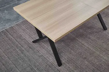 מפעל הנורדית בסגנון יוקרתי מודרני MDF גבי לוח עץ שולחנות מטבח להארכה שולחן אוכל גדול שולחנות