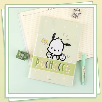 מקורי מורשה Sanrio אנימה Pochacco A5 גומי מקרה מחברת תלמיד יומן קו אופקי כתיבה לילדים, כלי כתיבה