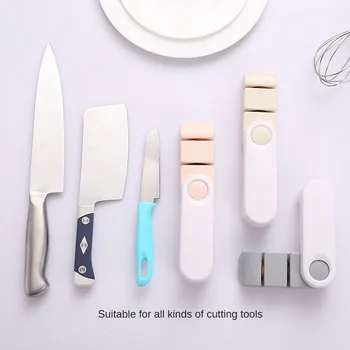 משחיז הסכינים כף יד Multi-פונקציה 2 שלבים סוג מהירה חידוד כלי עם החלקה בסיס סכיני מטבח אביזרים גאדג ' ט