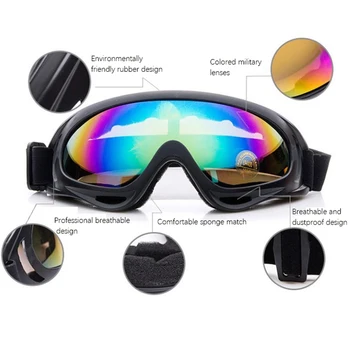 משקפי סקי, אופנוע משקפי ספורט החורף משקפי שלג משקפי X400 השמשה Sandproof עין משקפי הגנה