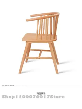 נורדי אוכל עץ מלא על הכסא הנסיכה הכיסא וינדזור מעגל Y כיסא כורסה שולחן בסגנון סיני סביב הכיסא