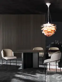 נורדי הפוסט-מודרנית מעצבים פשוט אור יוקרה ביתיים האוכל כיסא ברזל מתכת מועדון פנאי הכיסא
