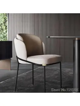 נורדי הפוסט-מודרנית מעצבים פשוט אור יוקרה ביתיים האוכל כיסא ברזל מתכת מועדון פנאי הכיסא