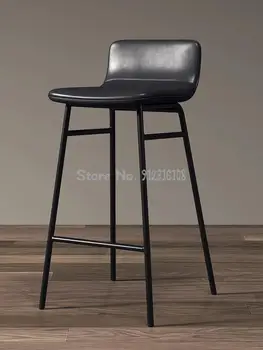 נורדי יצירתי חזרה בר הכיסא המודרני ביתיים פשוטים בר הכיסא מול השולחן פנאי קפה כיסא גבוה צואה