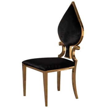 נירוסטה האוכל הכיסא אופנה מלון מתכת, כסאות אוכל מודרניים הביתה אור יוקרה ומתן הכיסא הרהיטים בסלון
