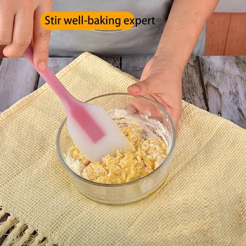 סיליקון לאפייה מאפה מגרד מרית שאינו מקל עוגה מגרד קרם חמאה מרית עמידה בחום המטבח לאפות מאפה כלים