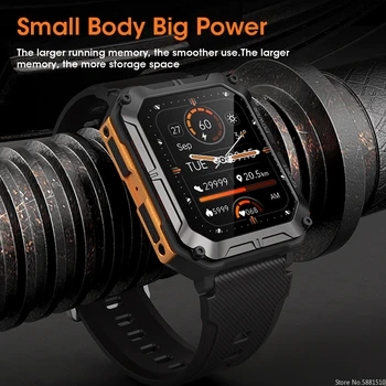 ספורט שעון חכם כושר שעון בריאות צג עמיד למים Smartwatch Bluetooth לקרוא שעונים לגברים, נשים IOS Xiaomi Huawei 2023