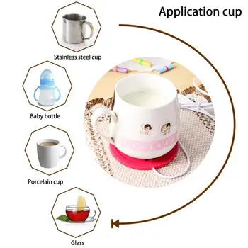 ספל חם הרים USB קפה ומשקאות חמים חימום עצמי קפה שטיח USB חשמלי משקה תה מים חלב חם לחימום