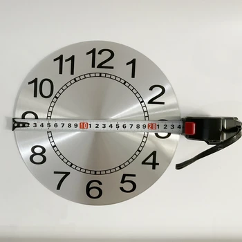 ספרות ערבית רכוב שעון קיר אלומיניום 9.5 אינץ 243mm DIY קוורץ שעון קיר הסלון קישוט קיר שעון קיר