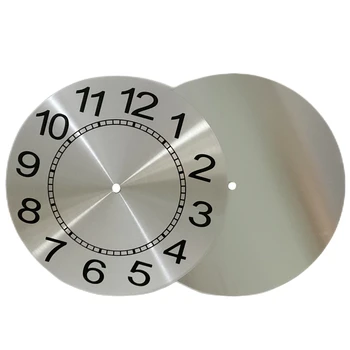 ספרות ערבית רכוב שעון קיר אלומיניום 9.5 אינץ 243mm DIY קוורץ שעון קיר הסלון קישוט קיר שעון קיר