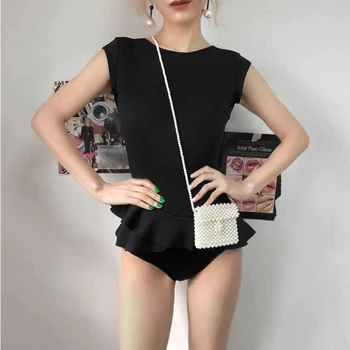סקסית חתיכה אחת קפלים בבגד ים ליידי אמבטיה החליפה 2023 Monokini ללא משענת בגדי נשים, בגדי ים אמבטיה החליפה קורן סגנון