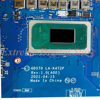 עבור Dell Alienware 17 R1 מחשב נייד לוח אם LA-K472P עם מעבד I7-11800H I9-11980H GPU RTX3060/RTX3080 100% נבדקו באופן מלא עבודה