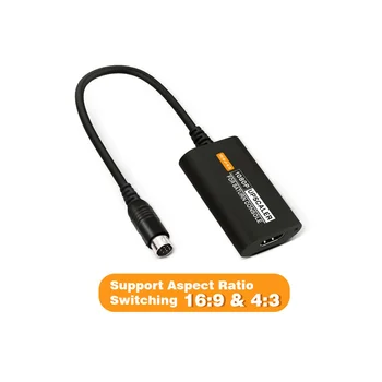 עבור סגה אס. אס שבתאי HDMI תואם ממיר שבתאי 16:9/4:3 S-Video Input 1080P מתאם