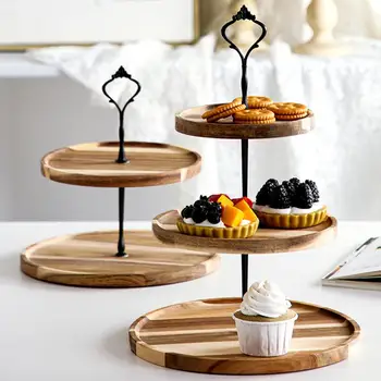 עוגת עמוד הבית מסיבת שולחן הקינוחים Rack תצוגת עוגת קינוח מגש Macaron תצוגת דוכן הקאפקייקס מגדל שדיים חתונה, יום הולדת