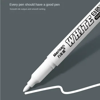עמיד למים לבן עט סימון לצייר ציור גרפיטי עטים קבוע עט ג 'ל על בד, עץ, עור סמן 1 מ