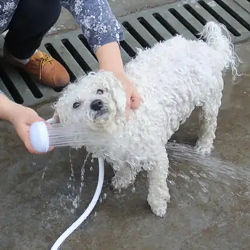 עמיד קל משקל נוח לחיות מחמד חתול כלב ים מים ריסוס שירותים ציוד לחיות מחמד ראש מקלחת מחמד מקלחת