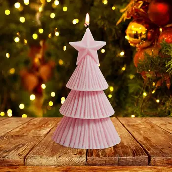 עץ חג המולד סיליקון נר עובש דקורטיבי אמנות מלאכת יד תבניות רב תכליתי בעיצוב Conatiner סבון עוגיות ריבה שוקולד