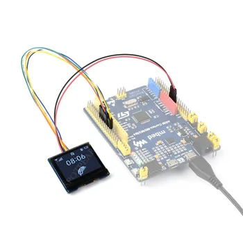 פאי פטל 1.32 אינץ תצוגת OLED מודול 128×96 רזולוציה 16 גווני אפור-SPI / תקשורת I2C עבור Arduino / מיקרו-בקרים stm32