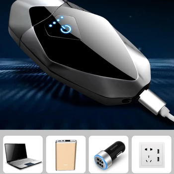 פלזמה קשת חשמלי מצית נטענת USB מצתים LED עישון אביזרים Windproof מתנות לגברים משלוח חינם