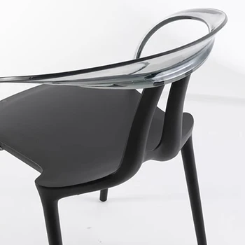 פלסטיק הזרוע כיסאות מעצבים סלון המשרד כסאות ארגונומיים האוכל מוביילים יהירות Sedie Pranzo Moderne מסעדה Furiture