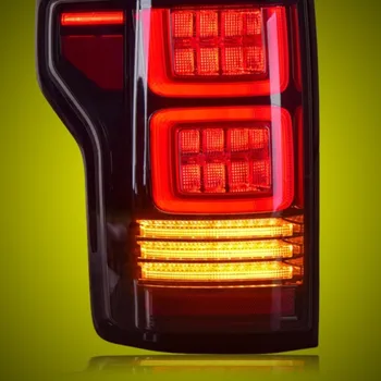 פנס אחורי הרכבה עבור פורד F150 2018 2019 הוביל ריצה אור LED אור בלם LED רציף איתות LED הפוך אור