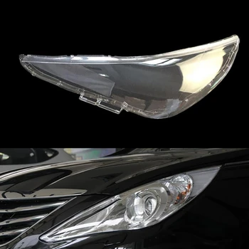 פנס עדשת יונדאי הסונטה 2011 2012 2013 2014 הראש אור מנורה לכסות את החלפת הרכב הקדמי אור אוטומטי מעטפת שמאל