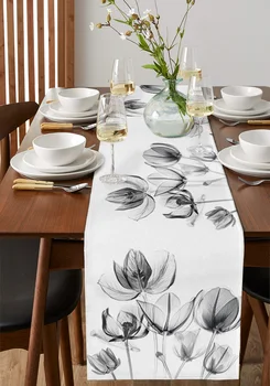 פרח הצבעוני שולחן רץ עיצוב חתונה כיסוי שולחן החג מסיבת קפה שולחן קישוט שולחן בד