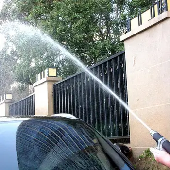 צינור נחיר מרסס גינה כף יד הצינור זרבובית מתכווננת זרימת מים לשטוף את המכונית זרבובית עם מספר מצבי ספריי